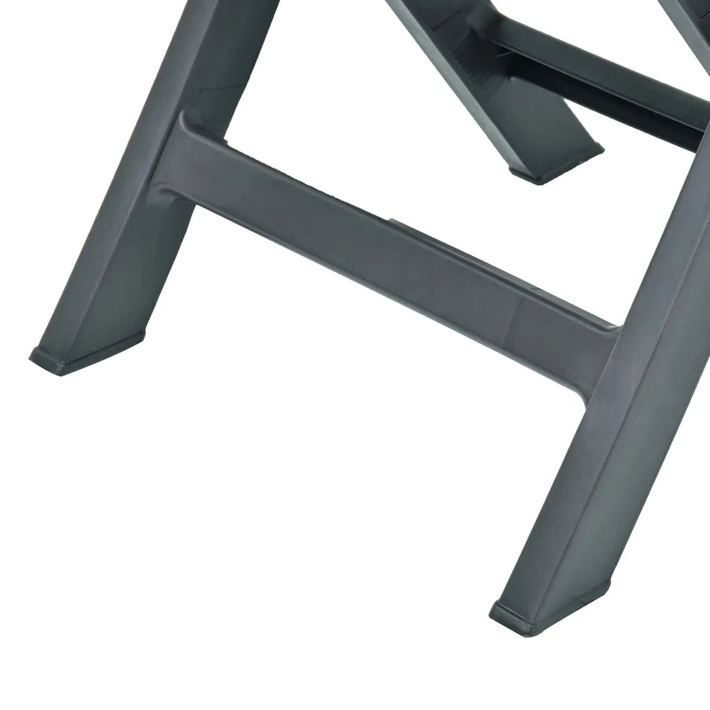 Sedie da Giardino Pieghevoli 2 pz in Plastica Verde 48789