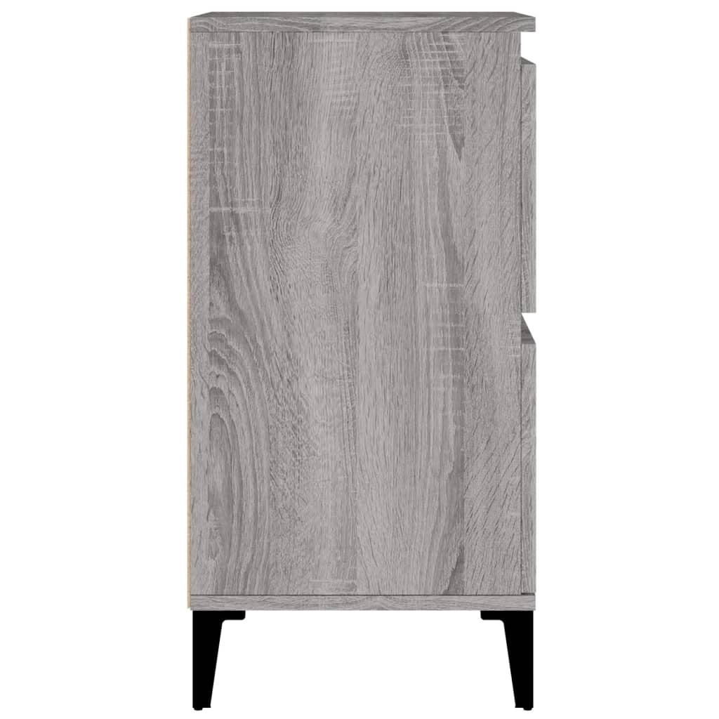 Buffet credenza cassettiera armadio mobile contenitore organizer per cucina soggiorno salotti set di 2 Sonoma 60 x 35 x 70 cm in legno ingegnerizzato grigio 02_0036965