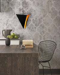 Lampada Da Soffitto Triangolare Geometrica Nera APP253-1CP