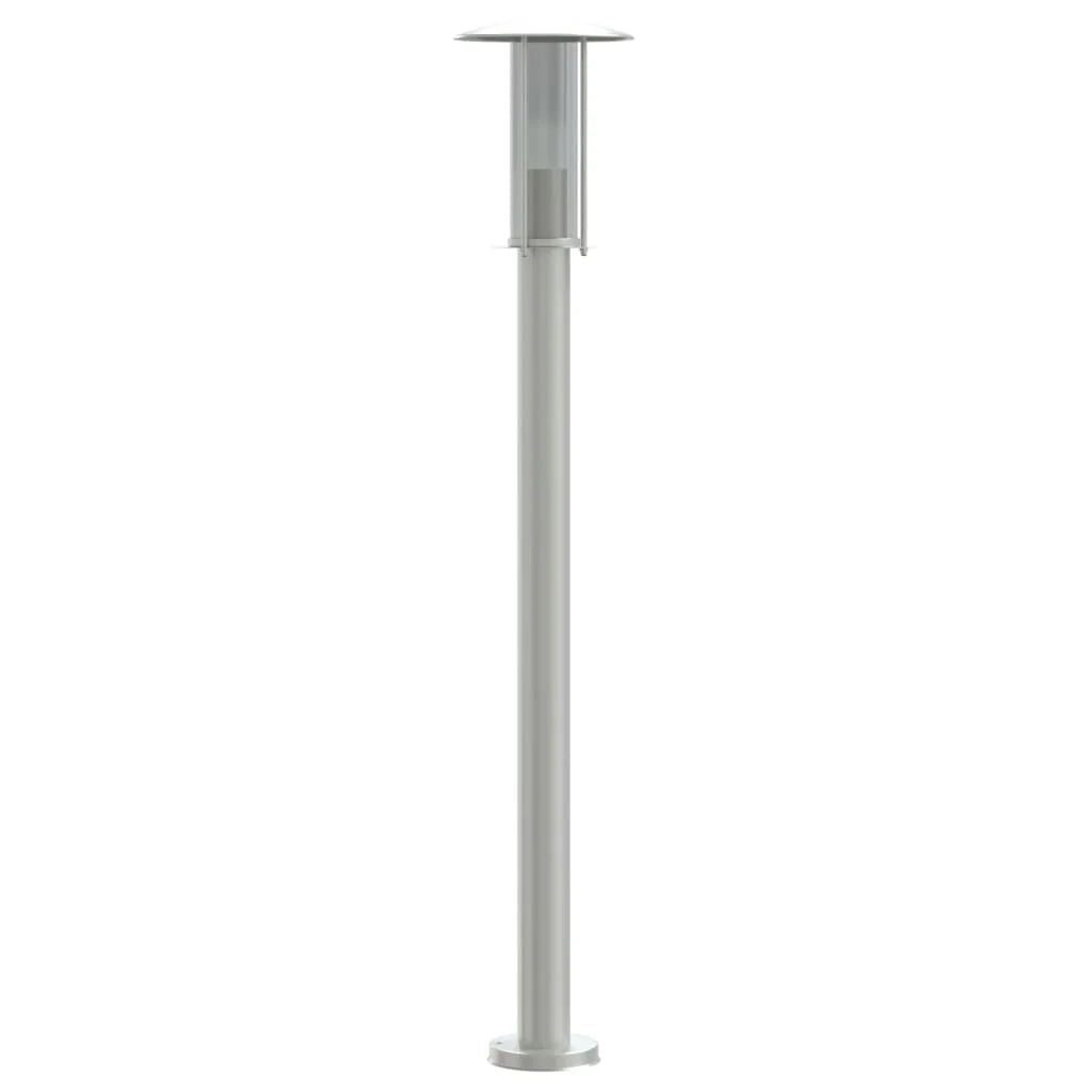 Set di 3 lampade da terra per esterni color argento 100 cm acciaio inox argento 02_0042555