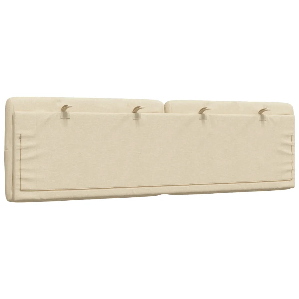 Cuscino Testiera Crema 160 cm in Tessuto 4019231