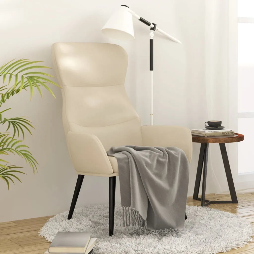 Sedia Relax Crema in Tessuto cod mxl 24480