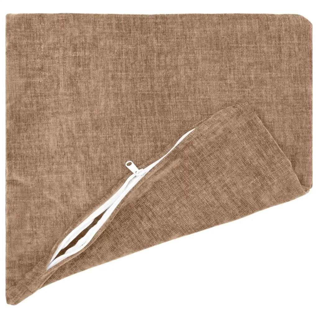 Federa 2 pz HEERLEN Marrone 40 x 40 cm Tessuto Chenille 908515