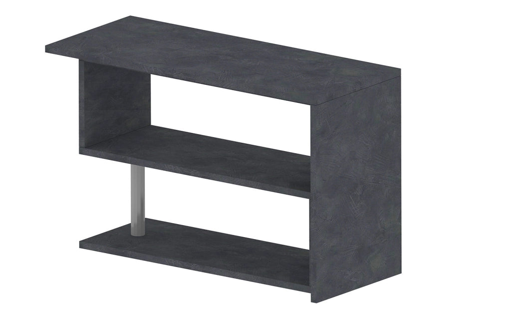 Scrivania con Gamba ad S Girevole 120/65x50x75 cm Volta Ardesia