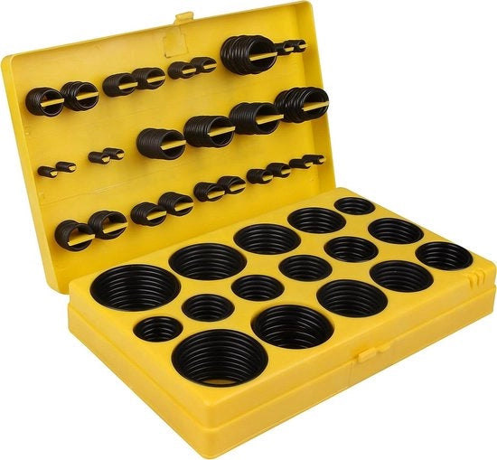 Kit di assorbimento O-Ring in gomma di alta qualità - 420 pezzi - 32 dimensioni - Afdichting Pakking Washer Seal Assortiment Set
