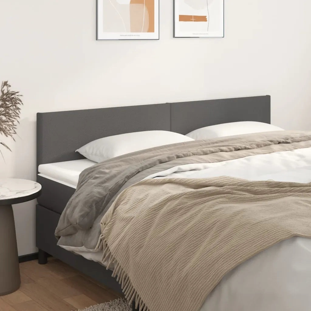 Testiera | Testata Grigio 160x5x78/88 cm in Similpelle