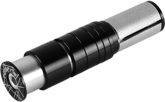 Estensione di sterzo - Profilo basso 18,2 mm - Altezza regolabile 3-55 mm - Diametro interno 24,6-25,4 mm - Maniglia antiscivolo - Riduzione vibrazioni - Altezza sterzo regolabile