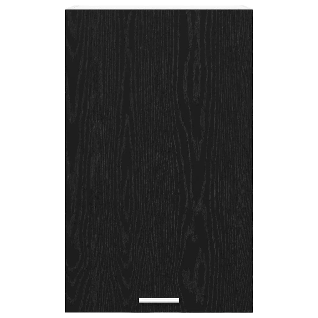 Mobiletto a parete moderno con ampio spazio contenitivo 50 x 31 x 80 cm legno composito nero 02_0053306
