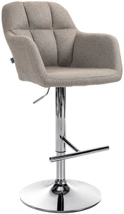 Barhocker Natoma Stoff chrom
