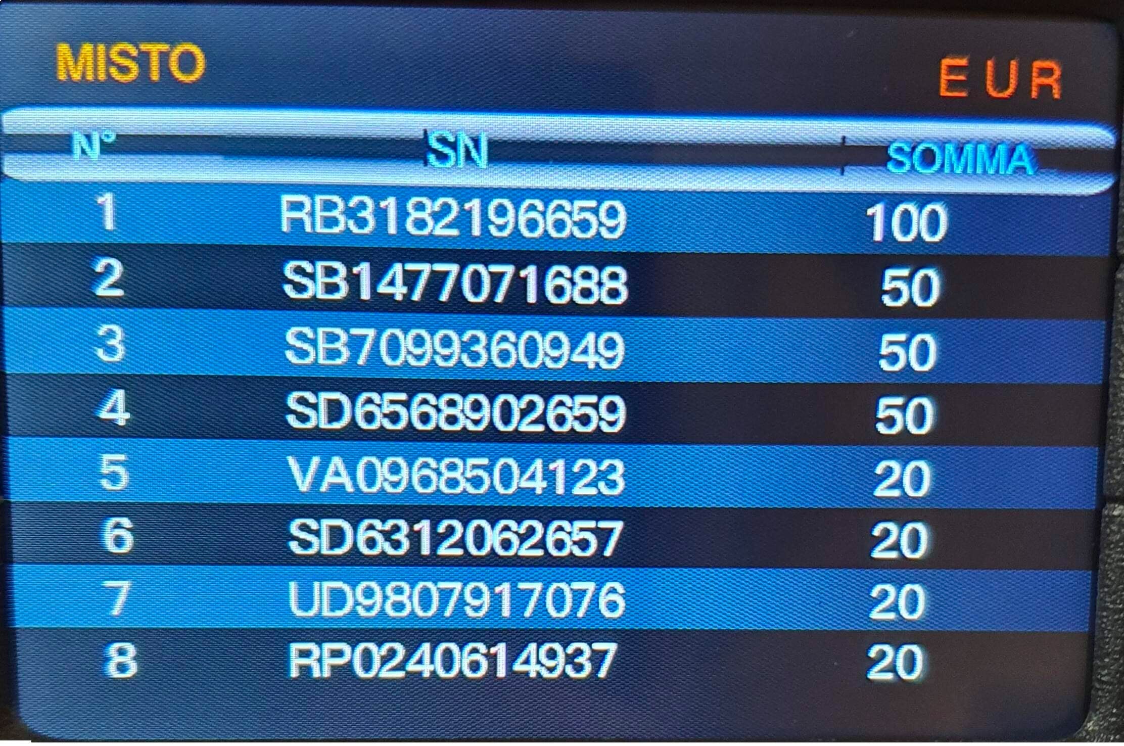 Contabanconote e Rilevatore di Banconote False MBS-1800N Bianco