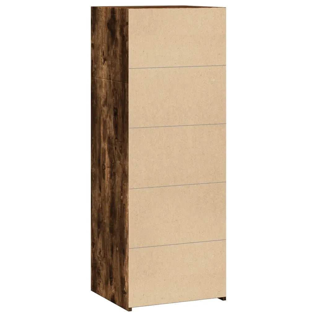 Credenza-Buffet-Armadio da cucina Rovere Fumo 45x41x124 cm in Legno Multistrato