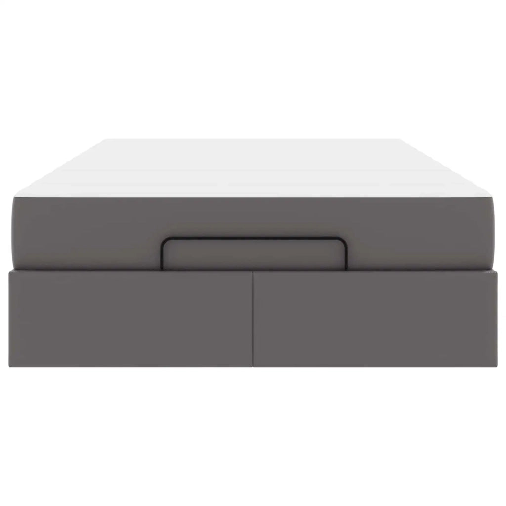 Struttura letto con materasso con materasso 2 pcs Grigio PVC