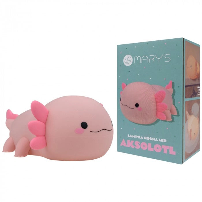 Lampada notte bimbi wireless Axolotl rosa LED 2,5W Mary's