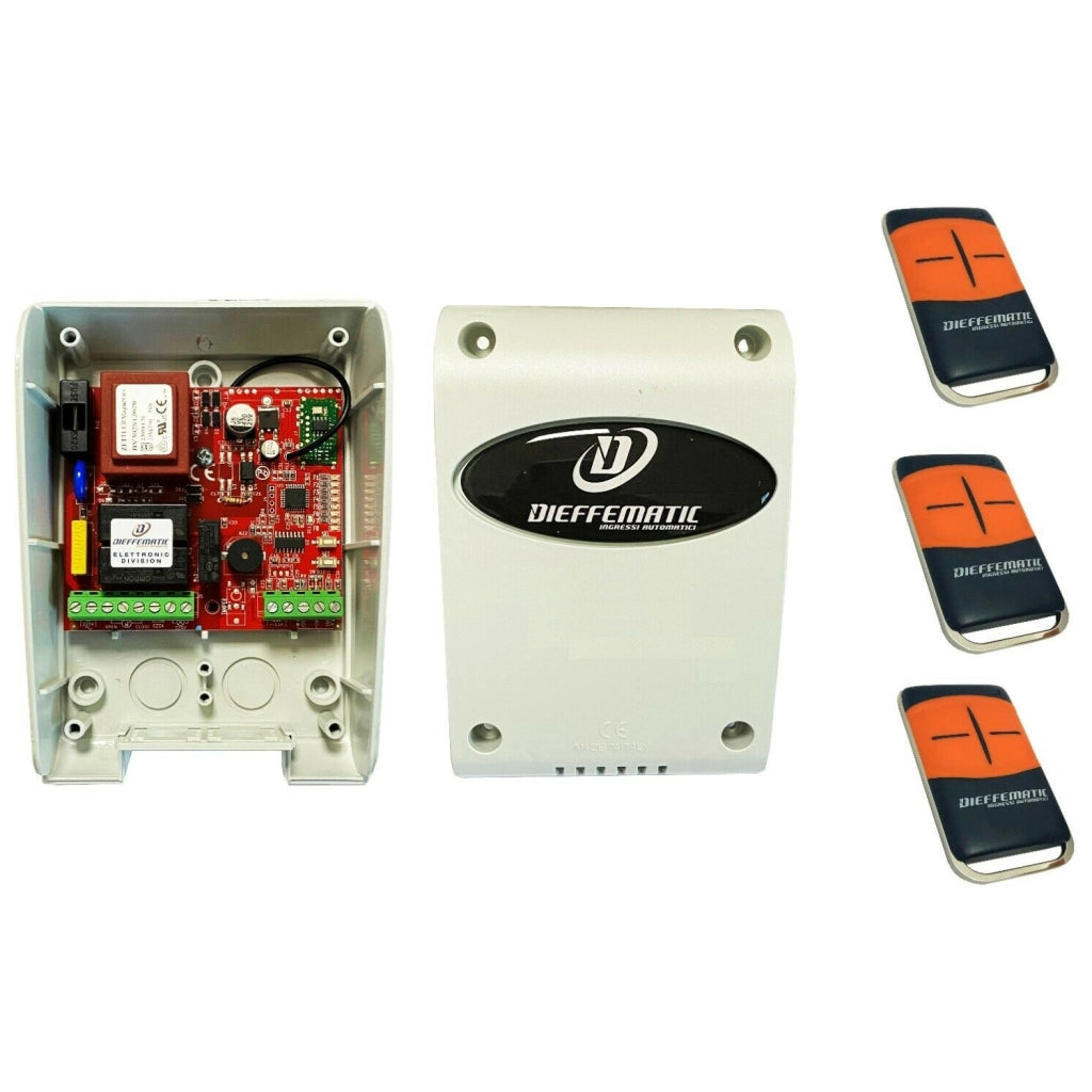 Kit centralina di comando universale per serranda avvolgibile 3 tre telecomandi