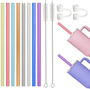 Riciclabili - Set di Steli per Drink - Steli per Tè di Bolla - Ecologici e Sicuri - 8 Colori - Liberi da BPA - Adatti a Diversi Tipi di Bevande