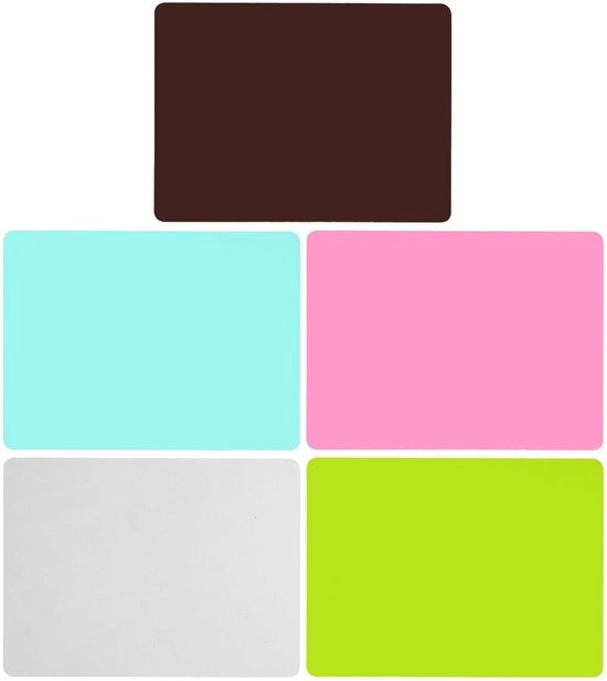 Materie di silicone colorati - mattoncini per hobby - flessibili e resistenti - 5 pezzi - mattoncini per bambini - ideali per l'arte e la creatività - differenziati per colore.