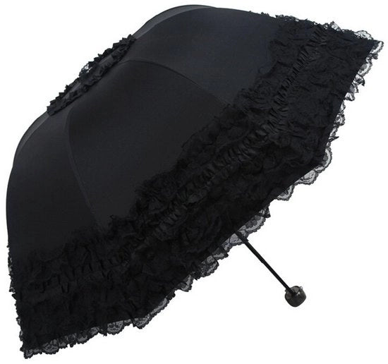 Parasole opieleggibile in 100% poliestere - Protezione UV UPF 50 - Maniglia in acciaio inossidabile - Peso leggero 380 gram - Ideale per outdoor e campeggio - Ombrello da pioggia