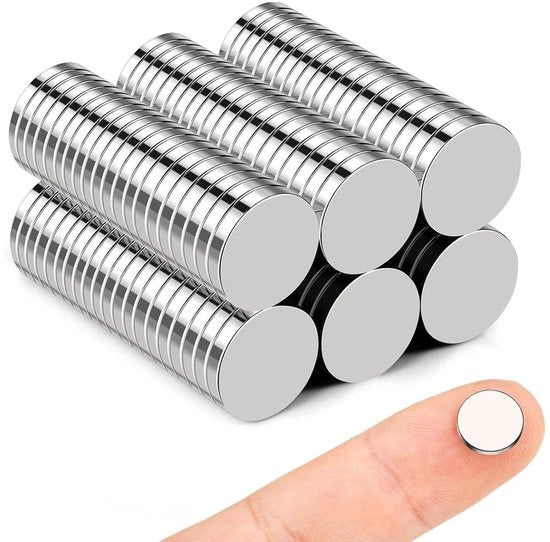 60 piccoli magneti, magneti per frigorifero 10x2mm magneti neodimio extra forti per lavagne, lavagne bianche, lavagne per appunti e attrezzi per hobby