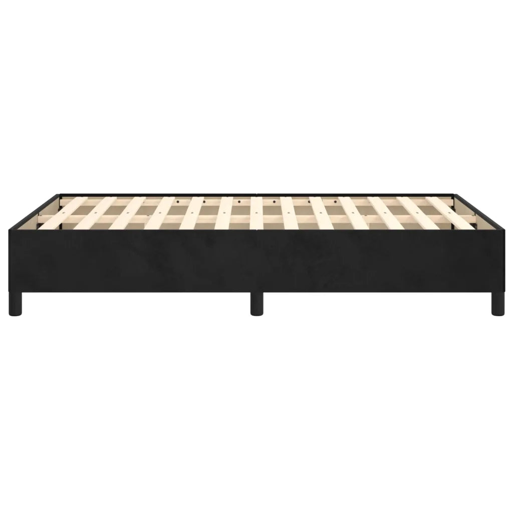 Giroletto senza Materasso Nero 120x200 cm Velluto 347314