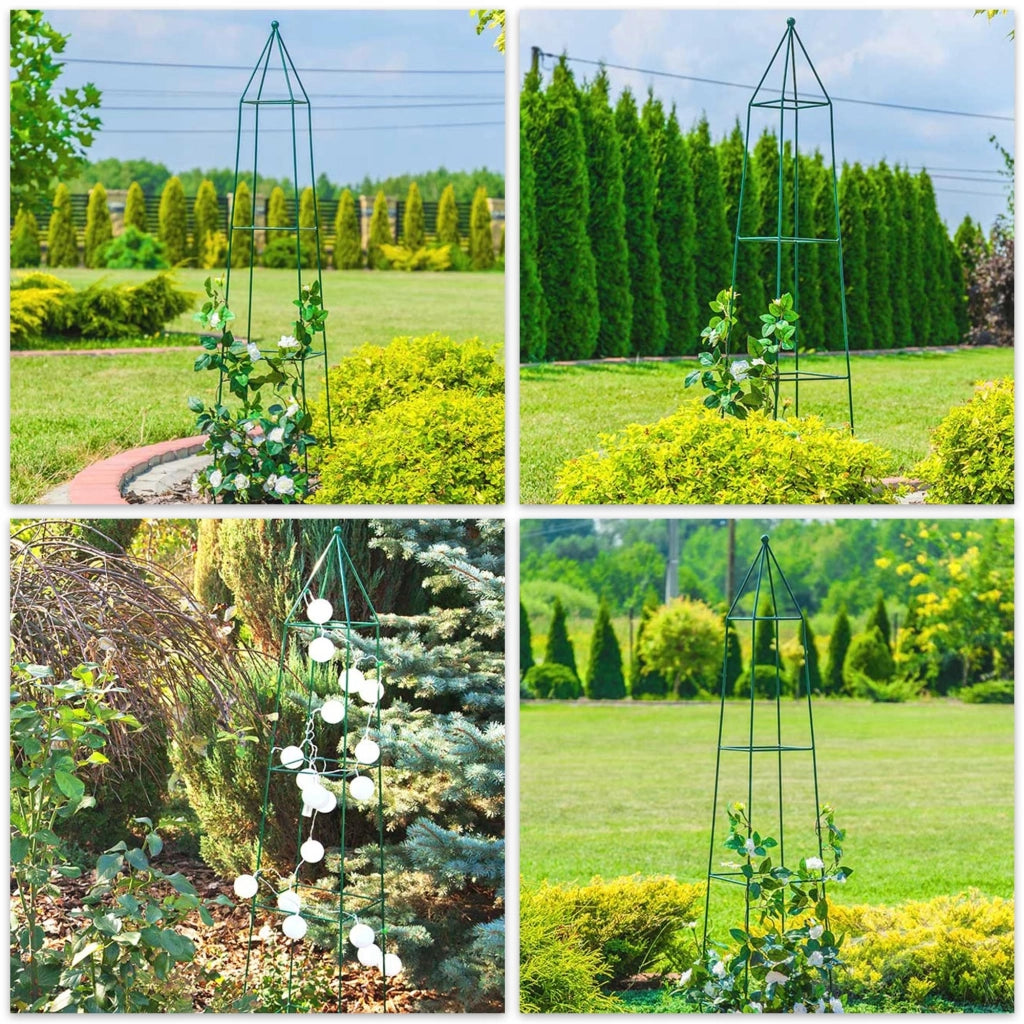 Supporto per piante da giardino KADAX per rose e fiori, in metallo, 150 cm.