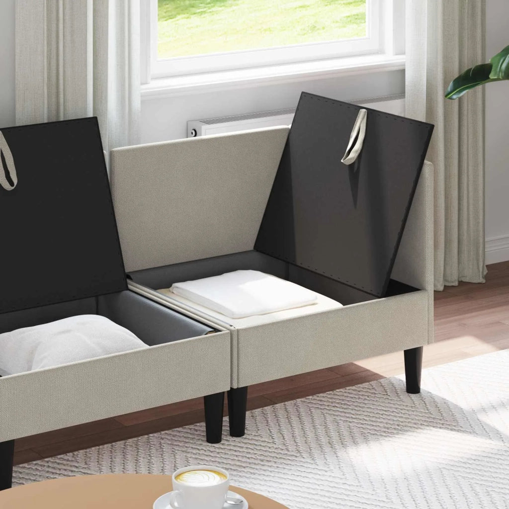 Set di mobili per il soggiorno 4 pcs Avena Tessuto 3413784