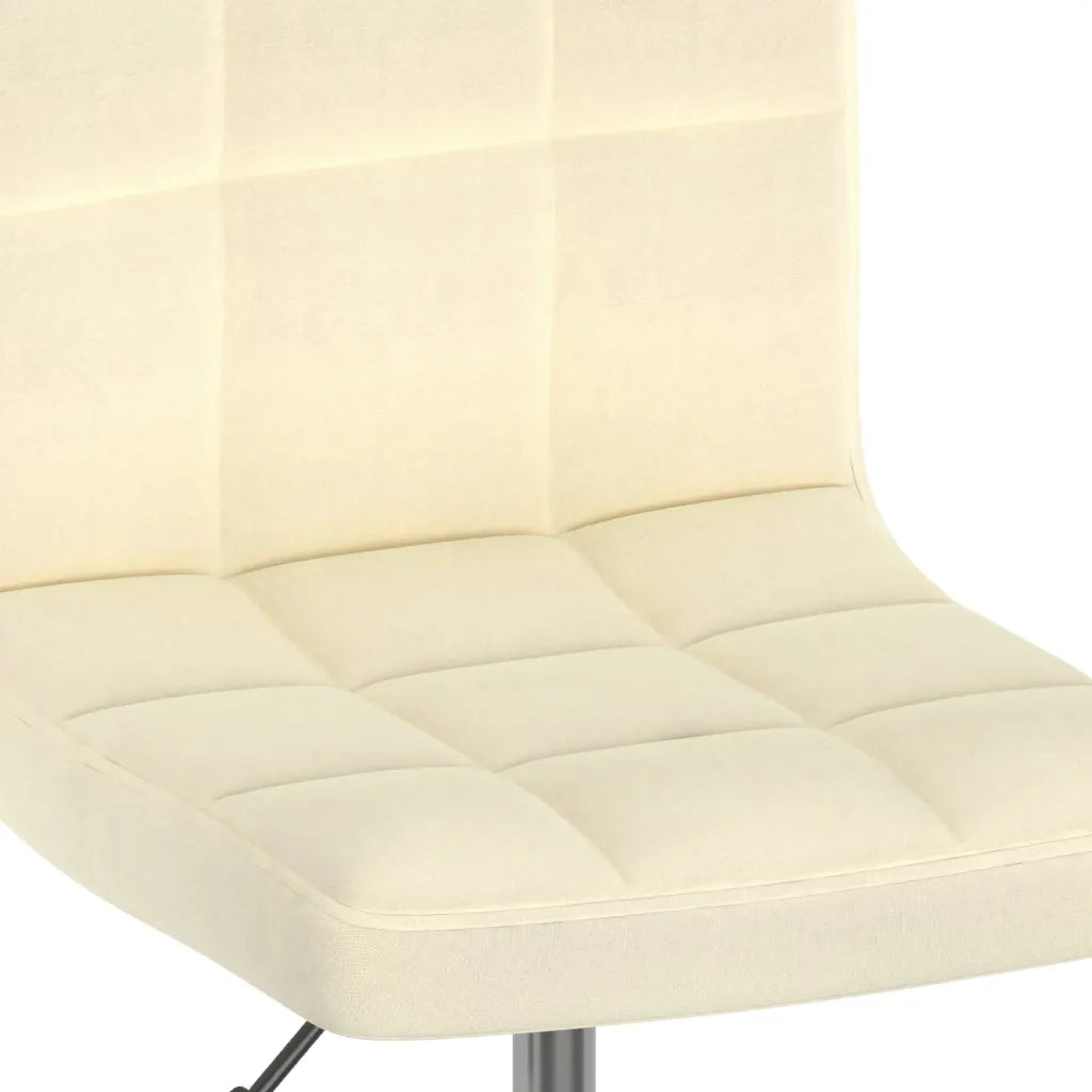Sedie da Pranzo Girevoli 6 pz Crema in Tessuto 3087460
