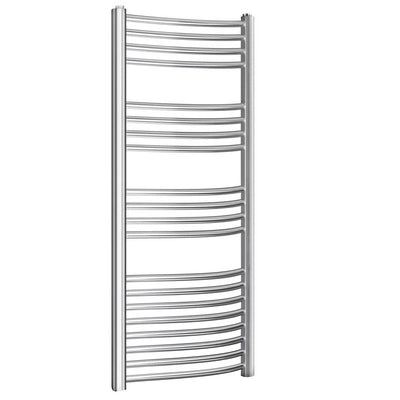 Termoarredo curvo cromato Kalura - H 1500 - Int. 450 - L 500