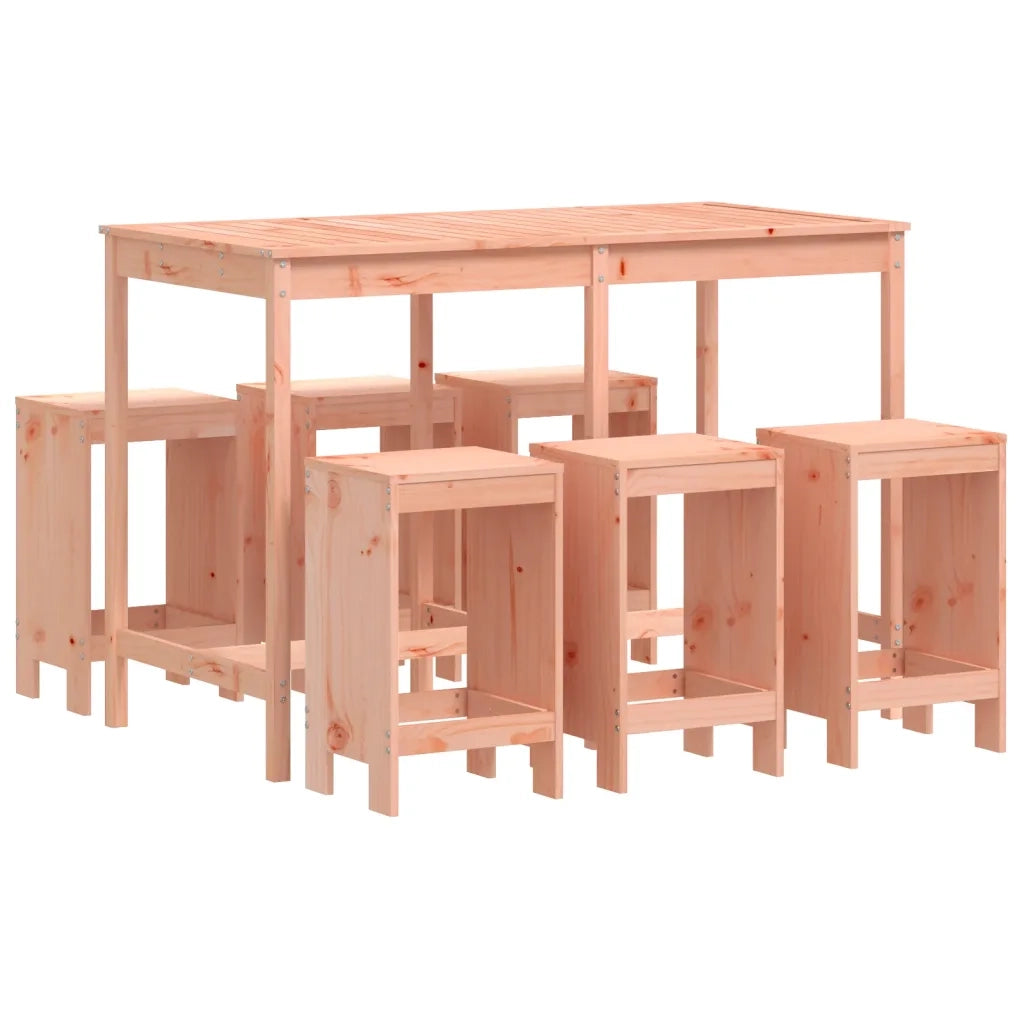 Set da Bar da Giardino 7 pz in Legno Massello di Douglas 3157756
