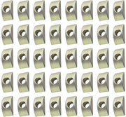 Set di viti metalliche a forma di mezzaluna da 40 pezzi per mobili con foro di 8mm - finitura bronzo.