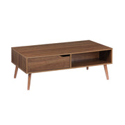 Tavolino vintage effetto legno, marrone