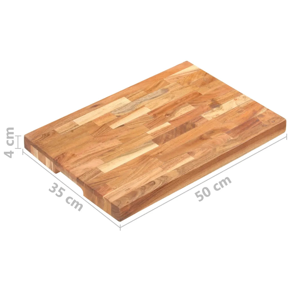 Tagliere 50x35x4 cm in Legno Massello di Acacia 286569