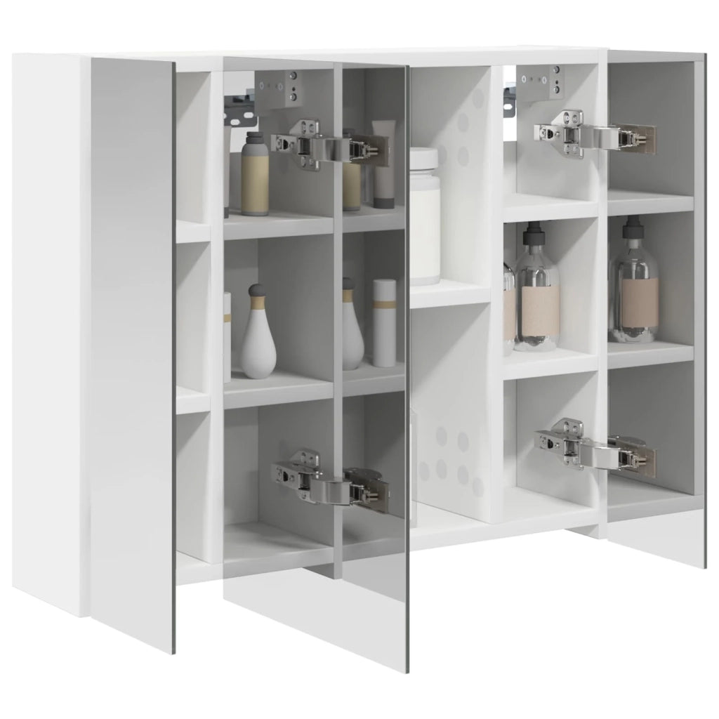 Mobiletto per specchio da bagno Bianco 60 x 14,5 x 50 cm