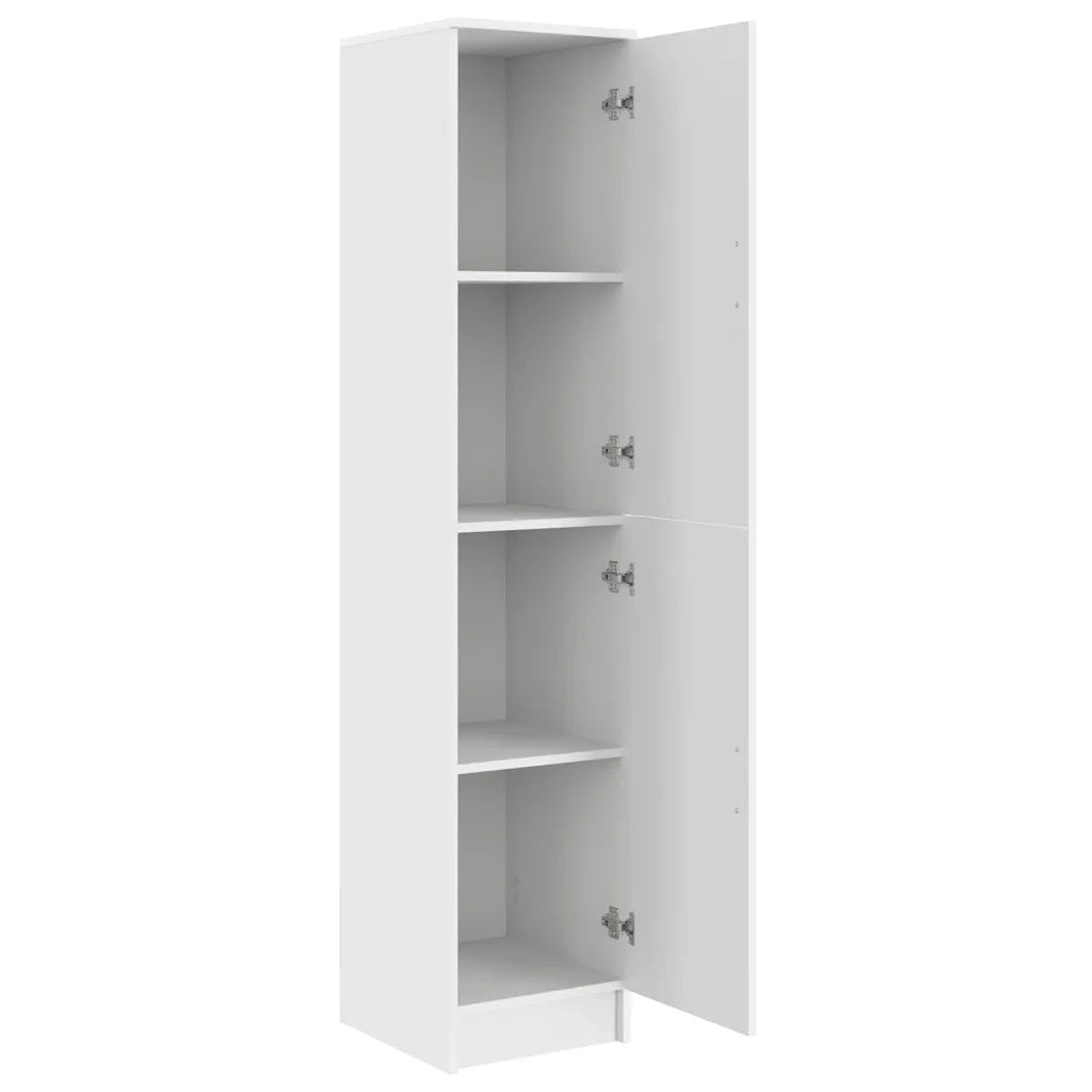 Credenza-Buffet-Armadio da cucina Bianco 35 x 39 x 168 cm