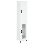Buffet credenza cassettiera mobiletto mobile contenitore organizer cucina soggiorno salotto alto 34,5 x 34 x 180 cm legno ingegnerizzato bianco 02_0032368