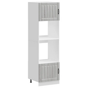 Pensile da cucina | Armadi Forno 2 pz Kalmar Grigio Sonoma in Legno Multistrato
