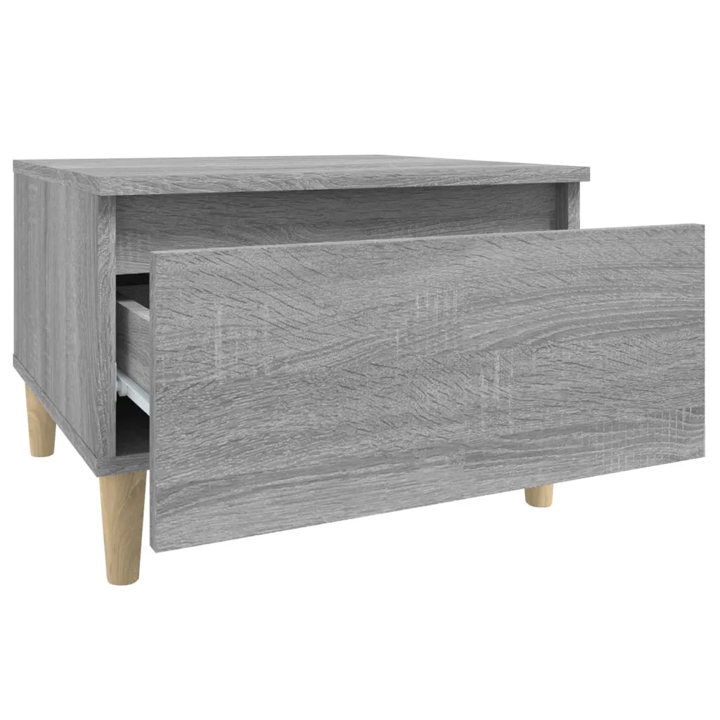 Tavolino Grigio Sonoma 50x46x35 cm in Legno Multistrato 819512
