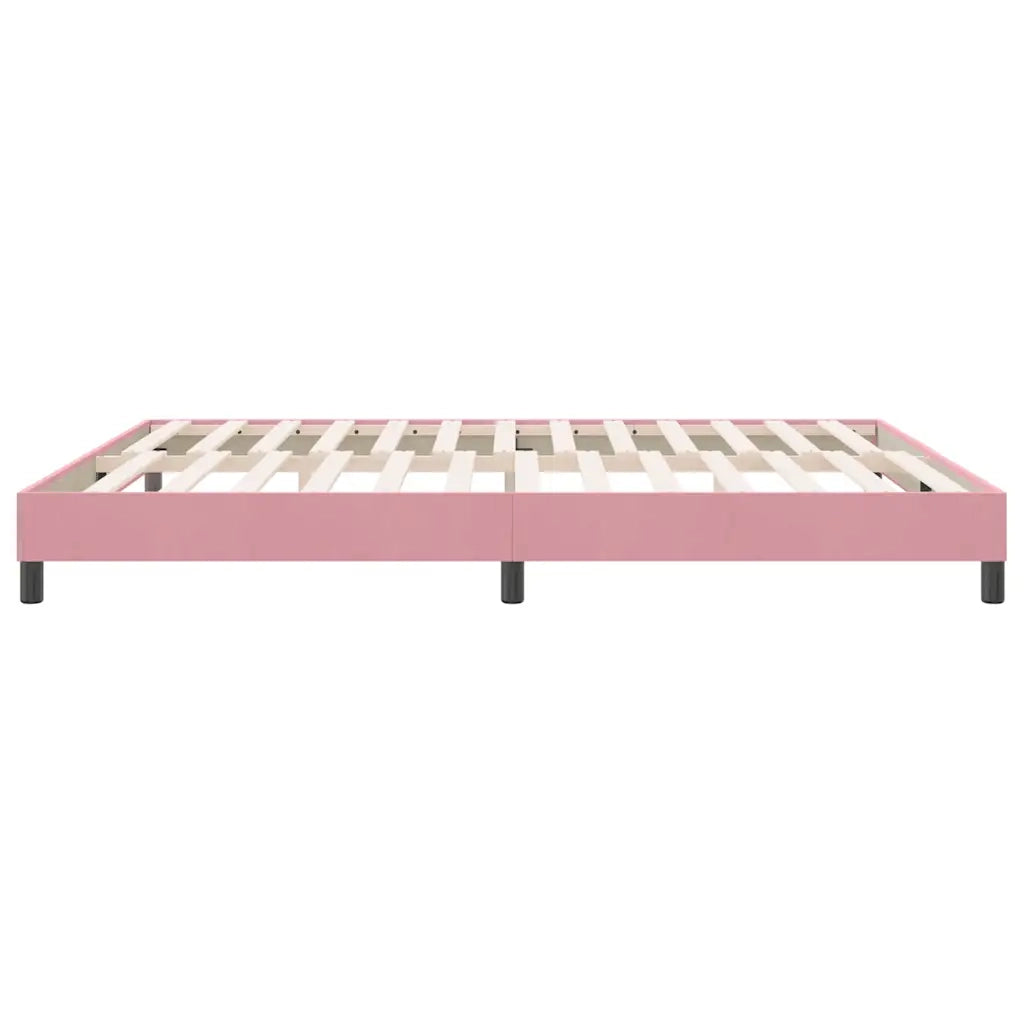 Giroletto senza Materasso Rosa 180x210 cm Velluto 4101372