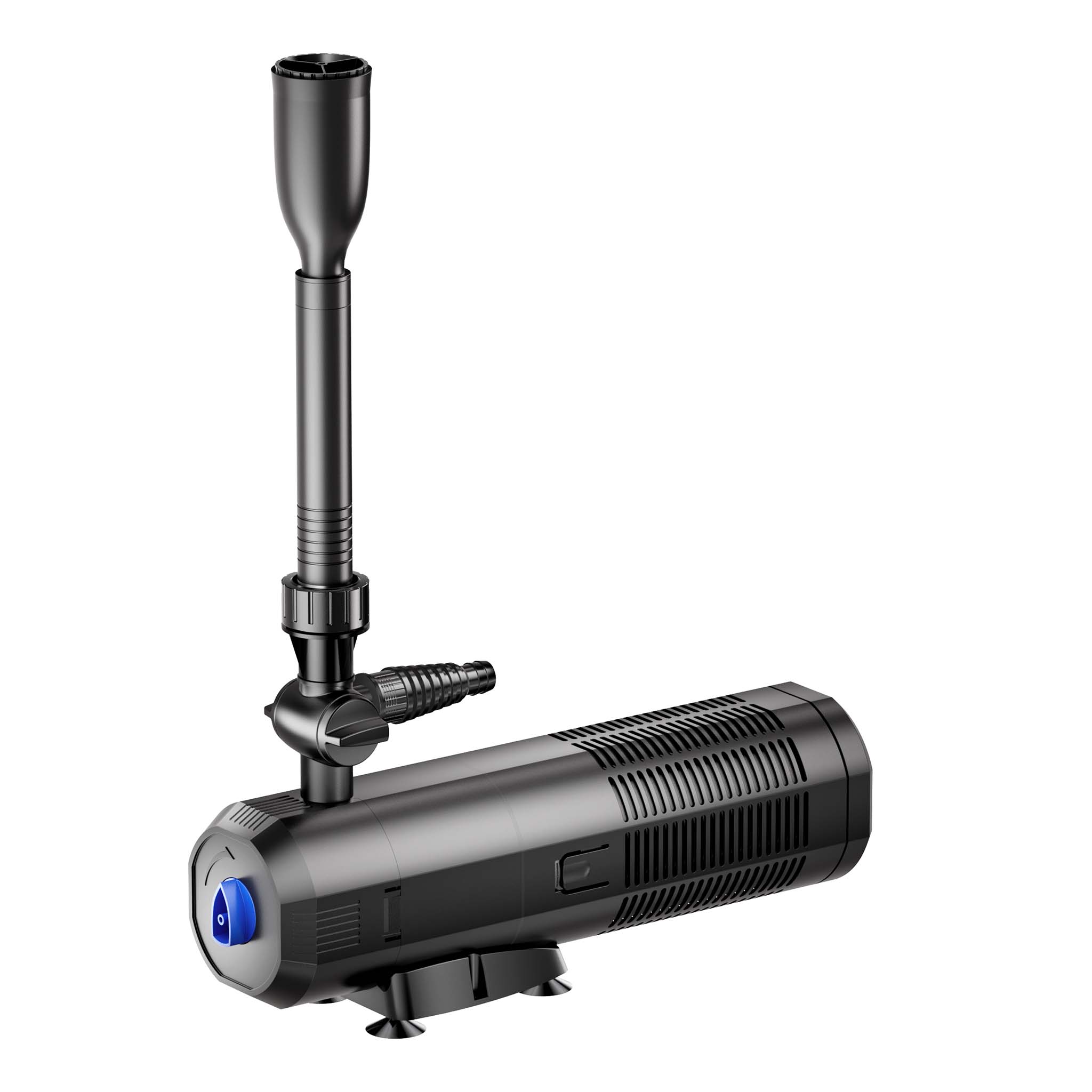 CUP-359 Pompa fontana con UVC 9W, 2000 l/h 45W, 4 giochi d'acqua, Pompa filtro laghetto