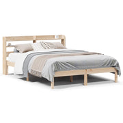 Letto matrimoniale | Letto per adulti | Letto senza Materasso 160x200 cm in Legno Massello di Pino