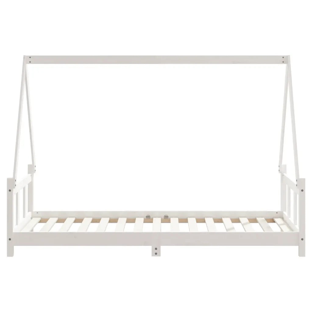 Giroletto per Bambini-Struttura Letto Bambini Bianco 90x190cm in Legno Massello di Pino 530190