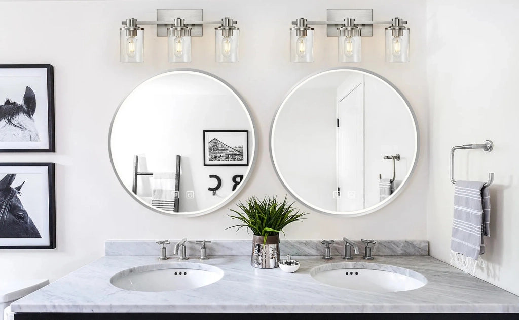 Specchio Led 90cm Mmj Brush Silver