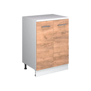 Mobile per mansarda Rion Rovere dorato/Bianco 60 x 83.8 cm senza inclinazione con 2 ante Vicco