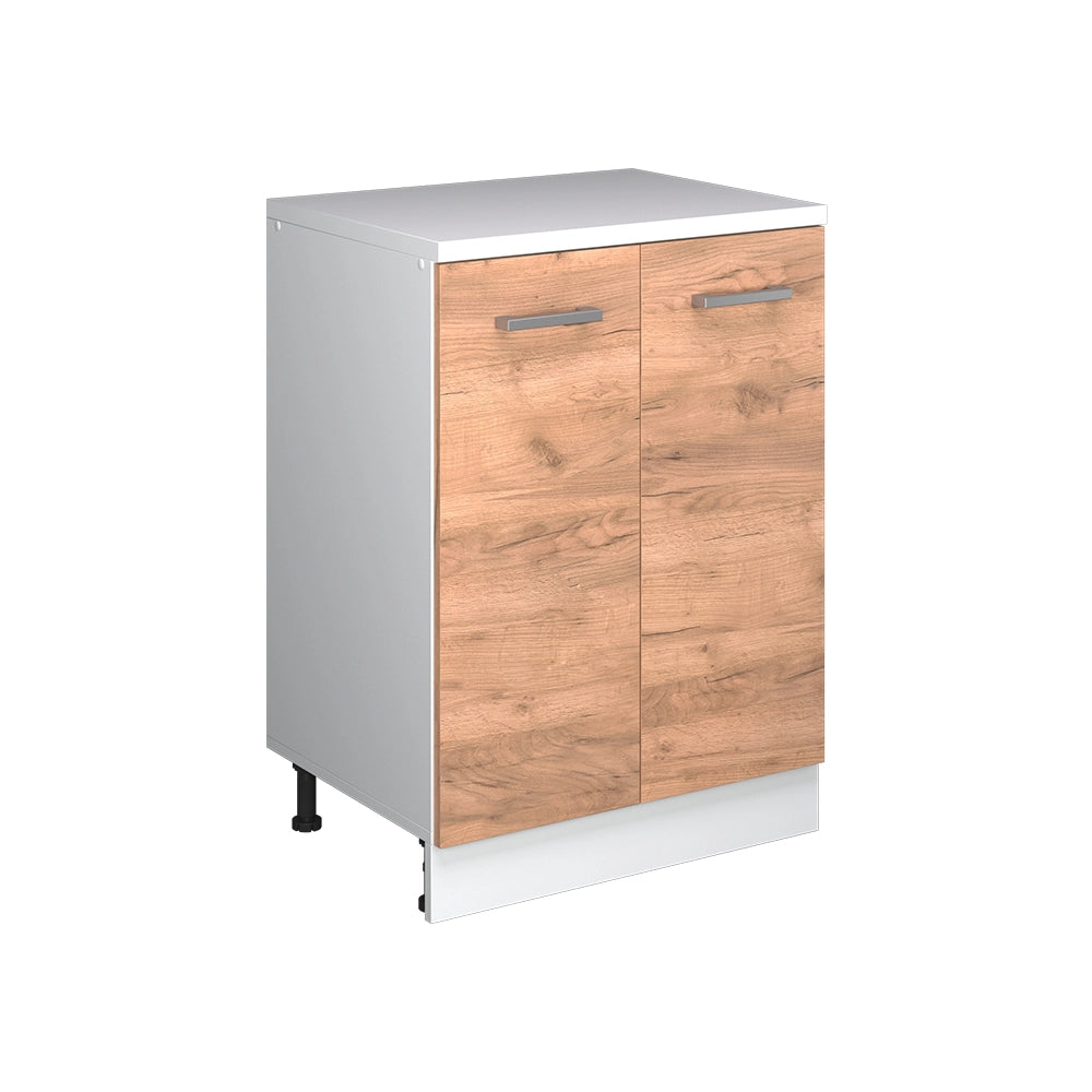 Mobile per mansarda Rion Rovere dorato/Bianco 60 x 83.8 cm senza inclinazione con 2 ante Vicco