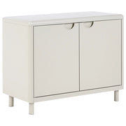Mobile contenitore in acciaio beige con 2 ripiani e 2 ante stile moderno per l'ufficio domestico