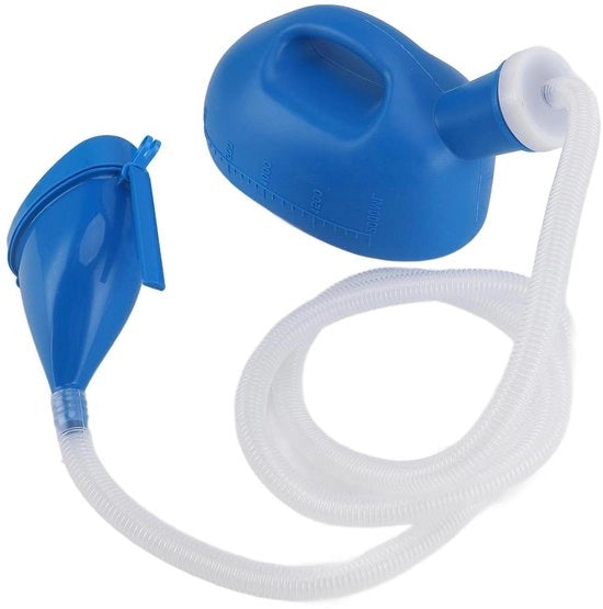 Urinoir portatile per uomini 2000 ml - Contenitore urinario con tubo e coperchio chiuso ermeticamente