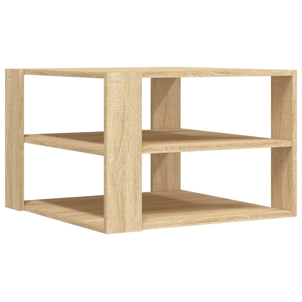 Tavolino Salotto-Tavolino da soggiorno-Tavolo Rovere Sonoma 58x58x40cm Legno Multistrato