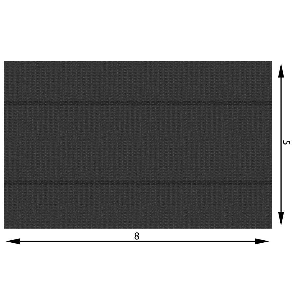 Copertura per piscina rettangolare nera 500 x 800 cm 3408096
