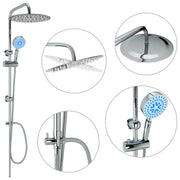 Set per Doccia a Doppio Soffione con Doccetta Acciaio Inox CFW8398441