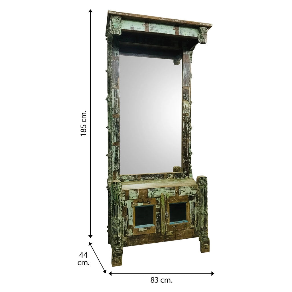 Sgabello da Mobile da ingresso in legno 83x44x185h