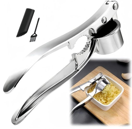 Strumento per la preparazione dell'aglio - Facile da pulire - Manopola ergonomico - Attrezzi per la preparazione dell'aglio - Assistente per la cucina - Salsa di aglio - Modello Zilver 

Osserva le specifiche tecniche: